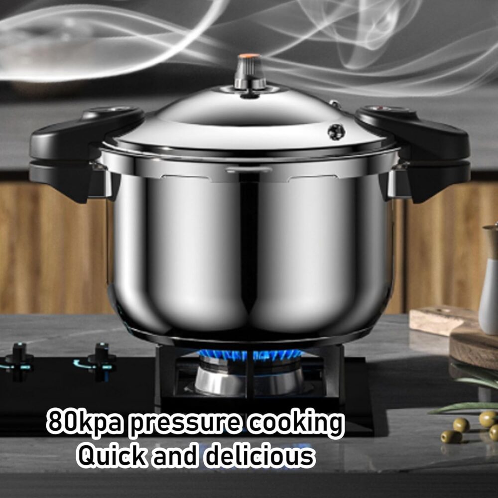 Luqeeg Panela de Pressão de Aço Inoxidável 80kpa, 1594 Onças... - Image 3