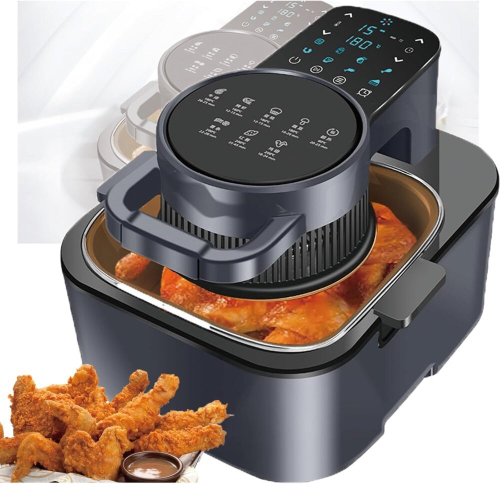 Fritadeira Sem Óleo,fritadeira de ar portátil 5 em 1, 8 menu... | É bom mesmo? Descubra antes de comprar