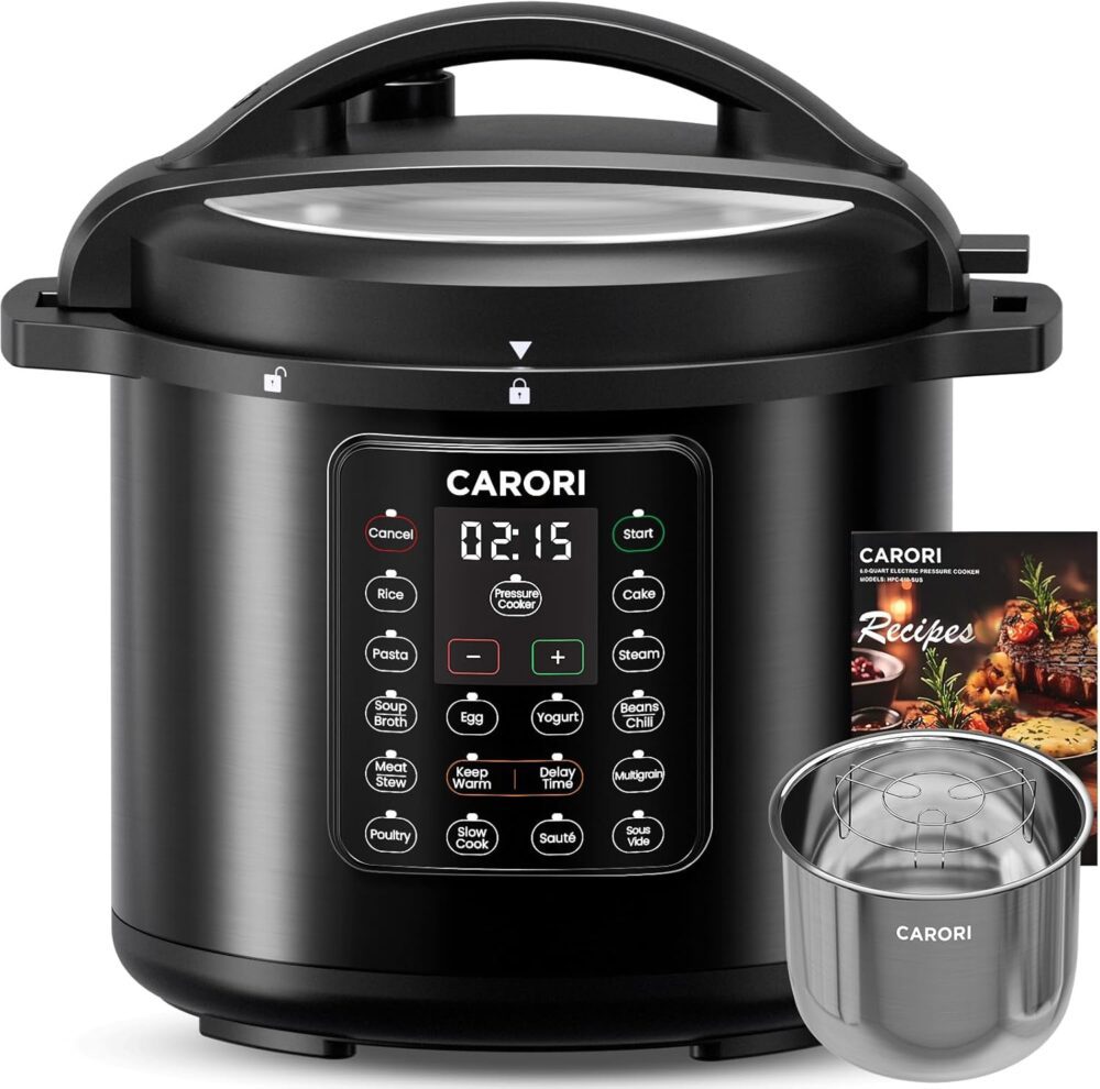 carori Panela De Pressão Elétrica Carori 1200W 12 Em 1, 8 Qt...