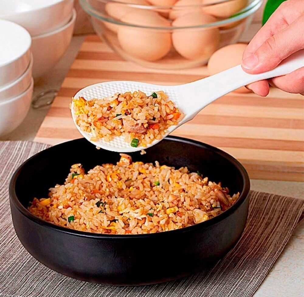 Kit com 2 Colheres Para Arroz Panela Elétrica Japonês Multiu... - Image 3