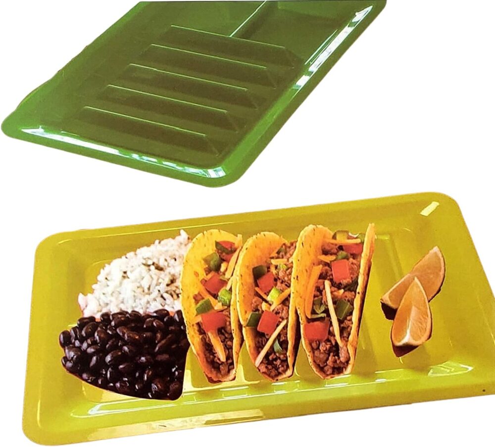 Conjunto de 3 pratos de plástico para suporte de taco – Band... - Image 5
