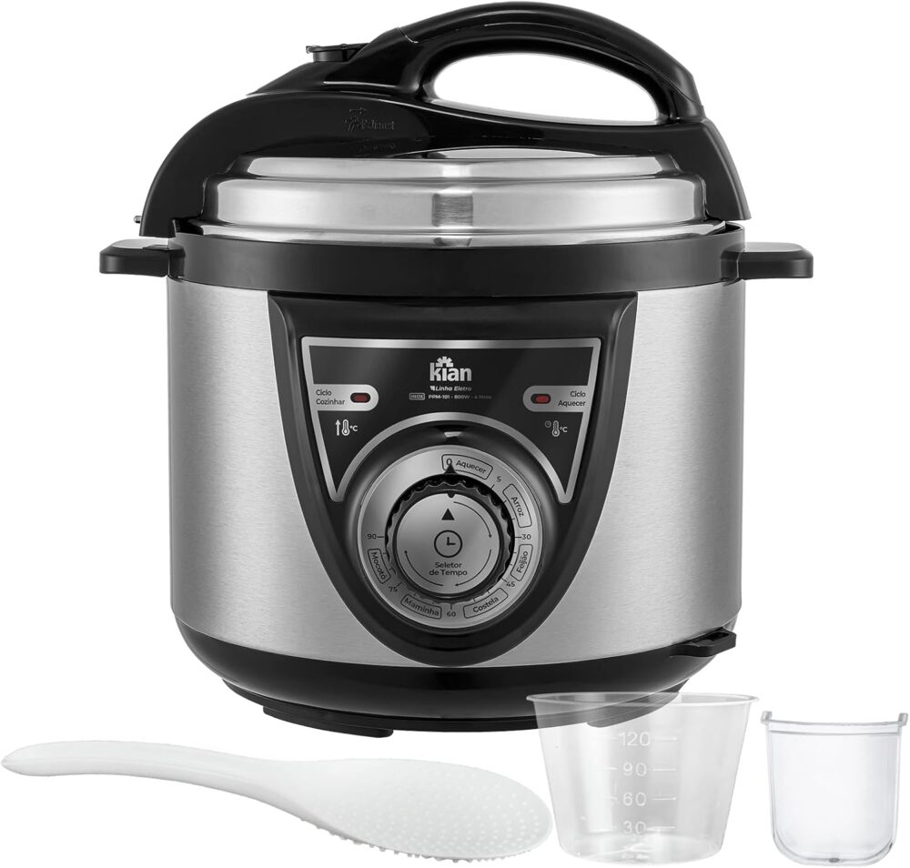 Kian - Panela de Pressão Mecânica 4 litros 220V Inox PPM-101 - Image 2
