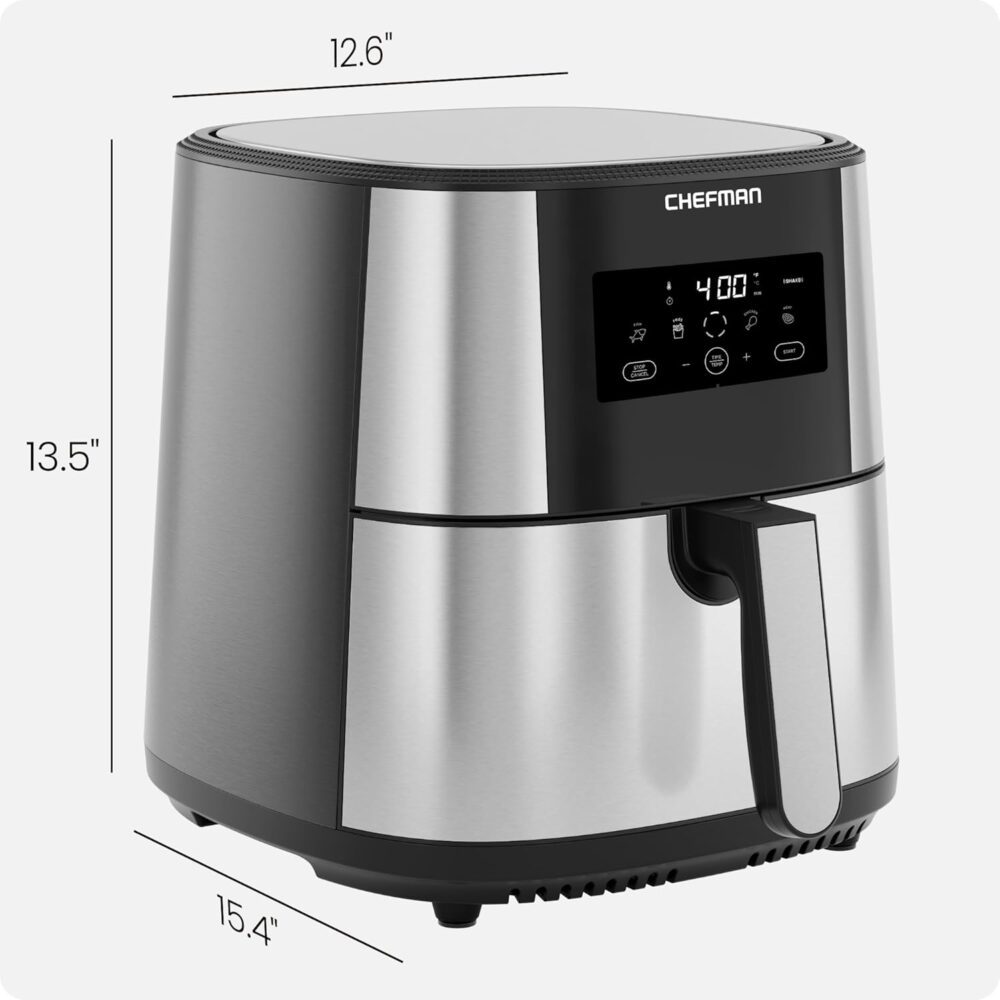 Chefman Fritadeira TurboFry® Touch Air Fry®, tamanho GG de 8... | É bom mesmo? Descubra antes de comprar - Image 7