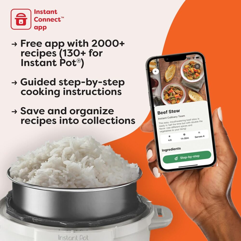 Instant Pot Panela de pressão Pro 10 em 1, panela lenta, pan... - Image 6