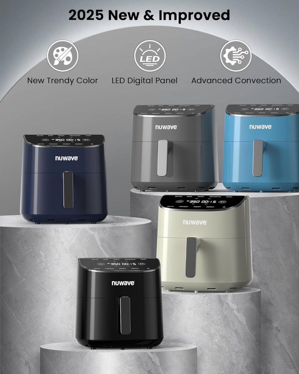 Nuwave Brio Plus Air Fryer 8 Qt, novo e melhorado, livre de ... | É bom mesmo? Descubra antes de comprar - Image 9