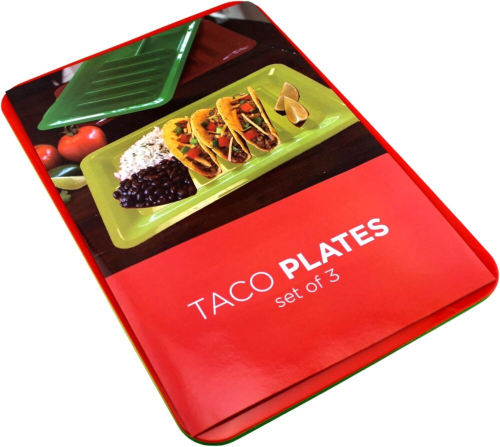 Conjunto de 3 pratos de plástico para suporte de taco – Band... - Image 4