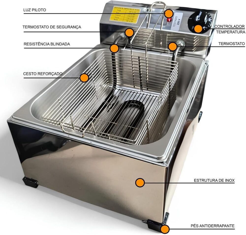 Fritadeira Elétrica Industrial A Óleo 3lt Com Inmetro 110v | É bom mesmo? Descubra antes de comprar - Image 3