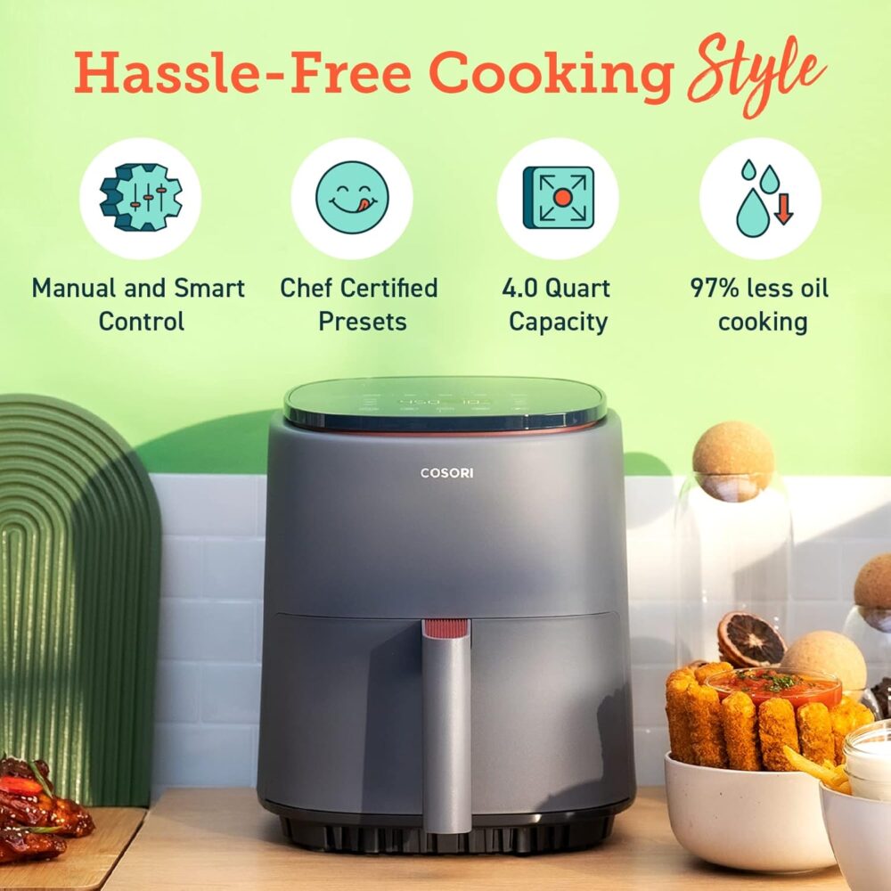 COSORI Fritadeira Air Fryer 4 L, 7 funções de cozimento frit... | É bom mesmo? Descubra antes de comprar - Image 8