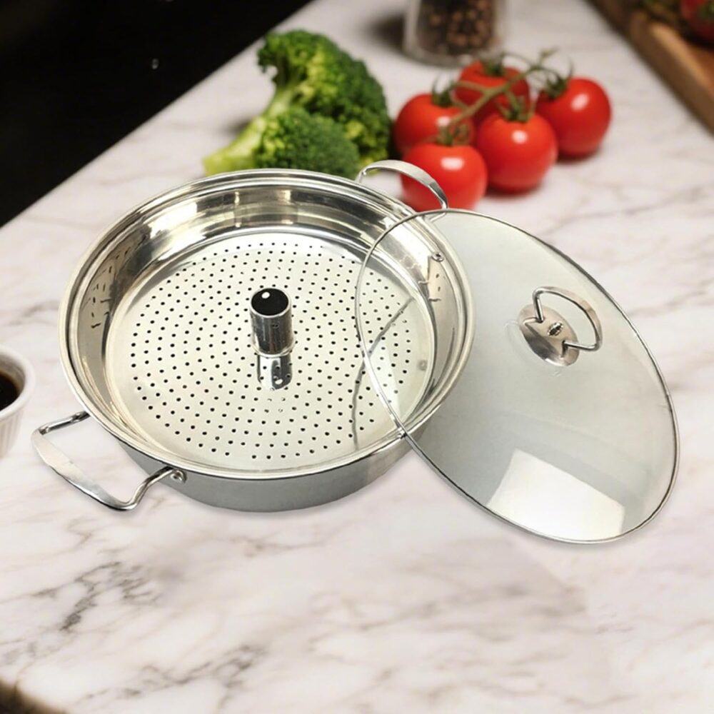 Baoblaze Panela a vapor de aço inoxidável, utensílios de coz... - Image 3