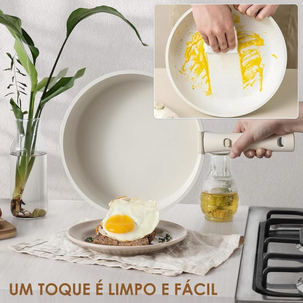 Jogo de Panelas 15 Peças,Panela Antiaderente,Fácil de Limpar... - Image 5