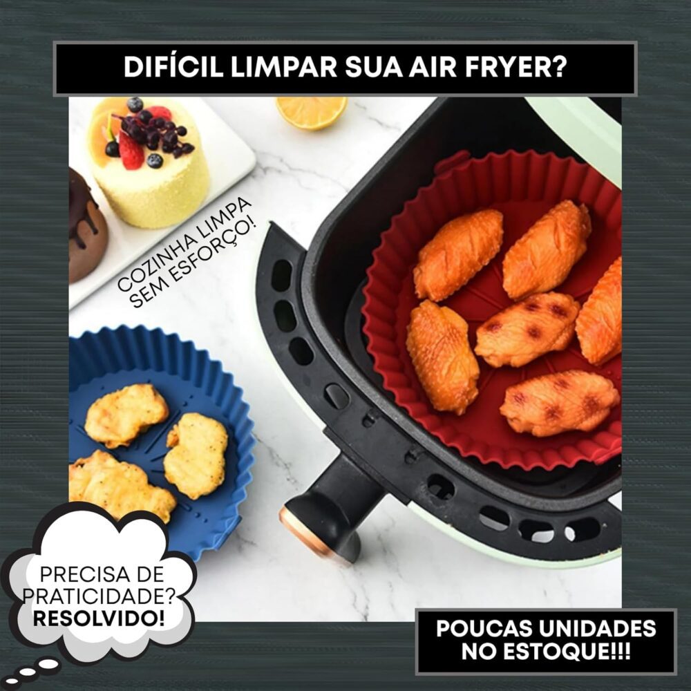 02 Forros Silicone Antiaderente para Air Fryer, Forma Silico... | É bom mesmo? Descubra antes de comprar - Image 9