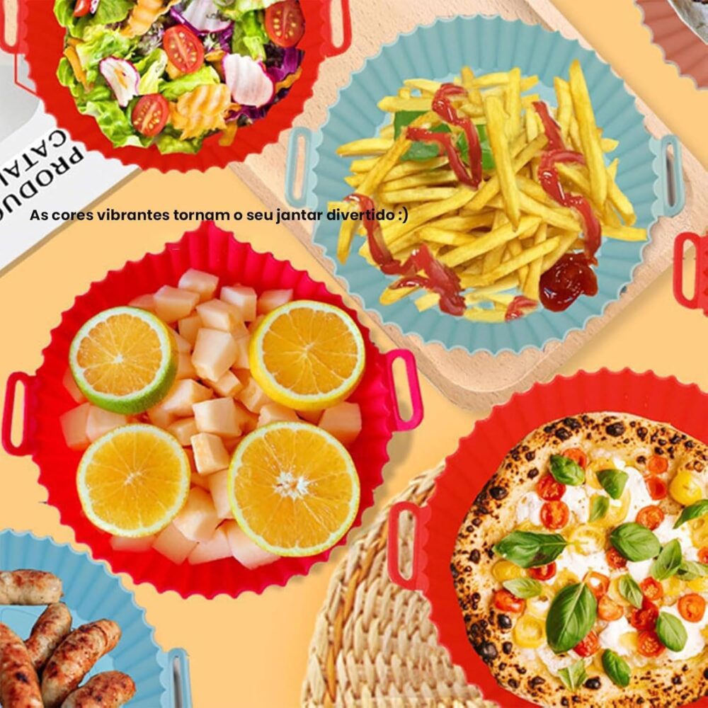 Kit 8 Formas Silicone Para Air Fryer Antiaderente Reutilizáv... | É bom mesmo? Descubra antes de comprar - Image 9