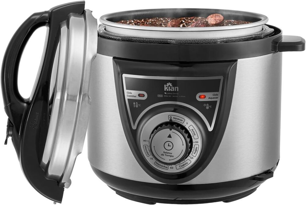Kian - Panela de Pressão Mecânica 4 litros 220V Inox PPM-101