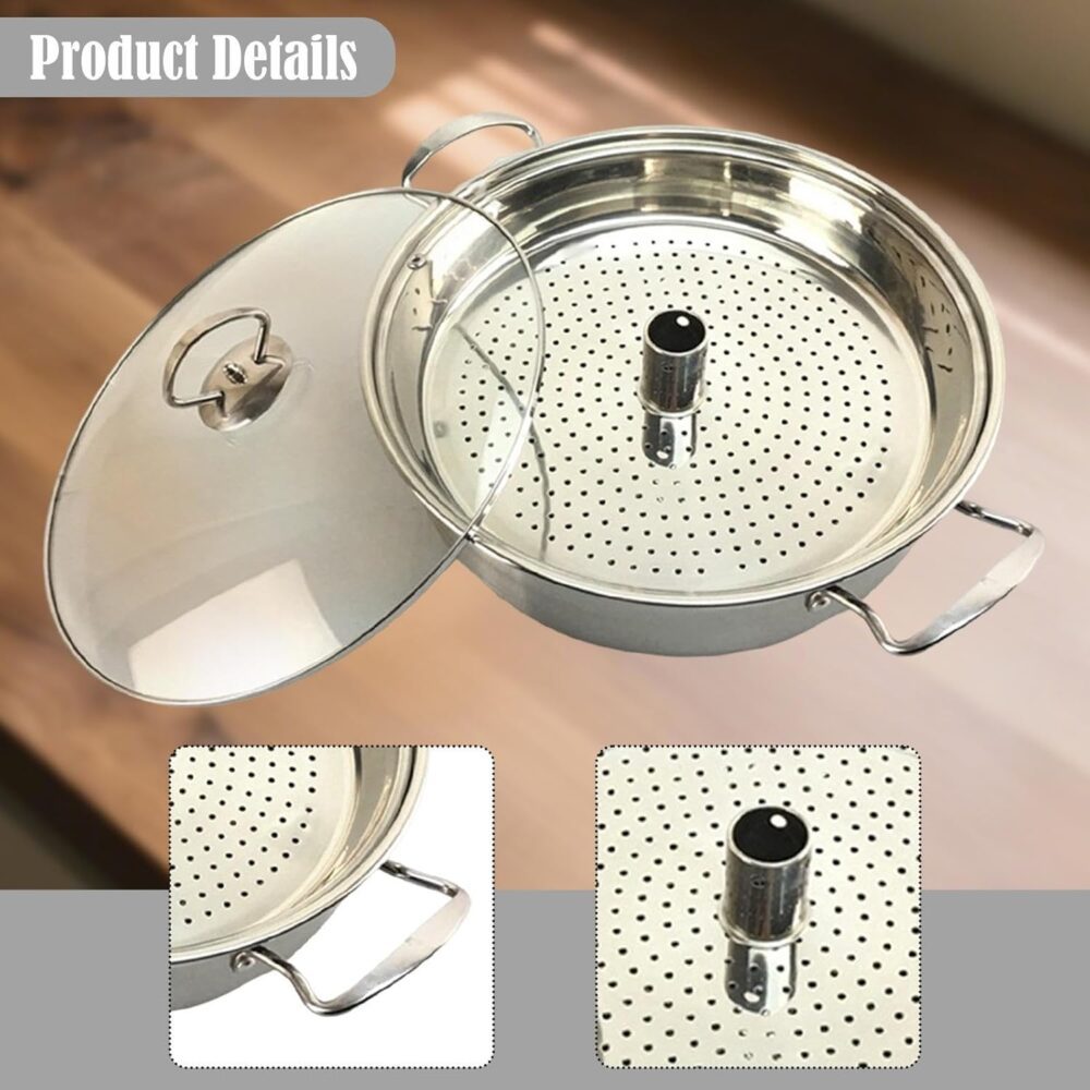Baoblaze Panela a vapor de aço inoxidável, utensílios de coz... - Image 2