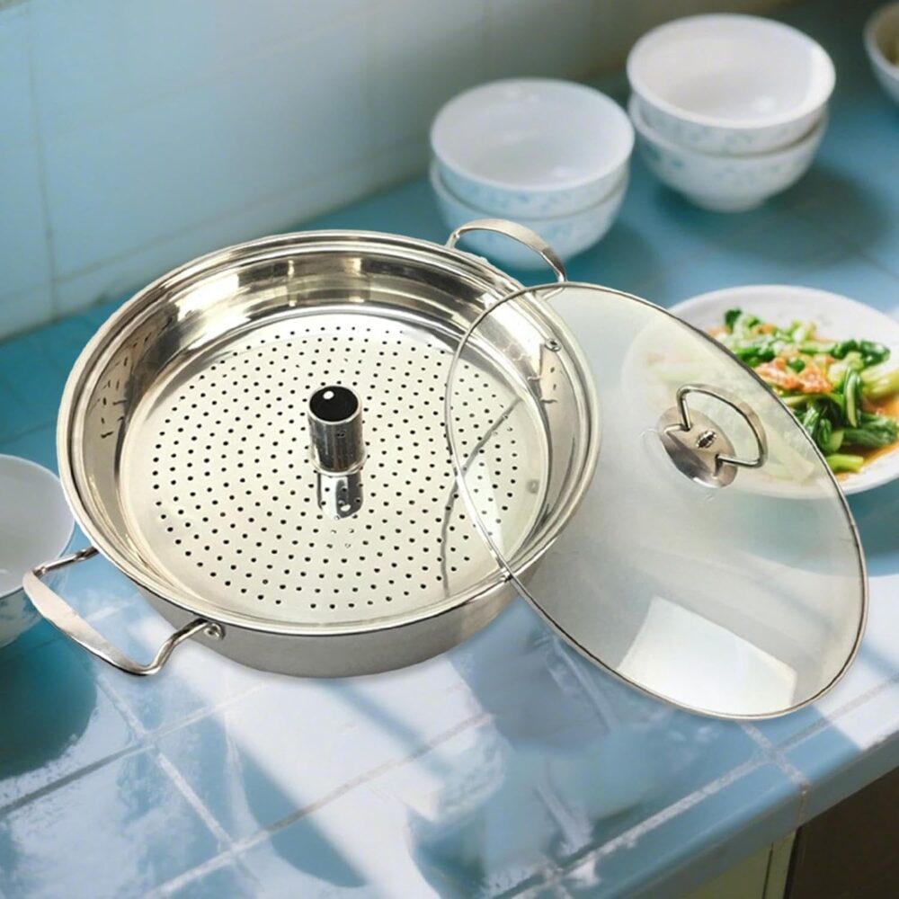Baoblaze Panela a vapor de aço inoxidável, utensílios de coz... - Image 4