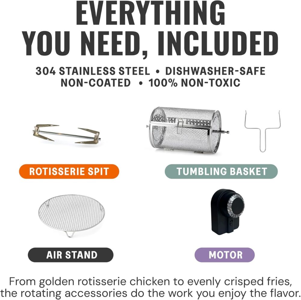 Non Toxic Air Fryer - Airfryer de vidro de 5 litros com visi... | É bom mesmo? Descubra antes de comprar - Image 8