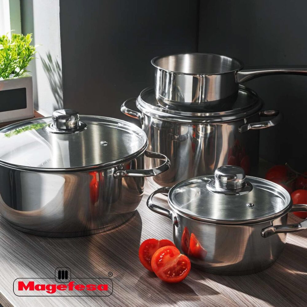 MAGEFESA ® Conjunto de panelas de aço inoxidável Dux de 7 pe... - Image 2