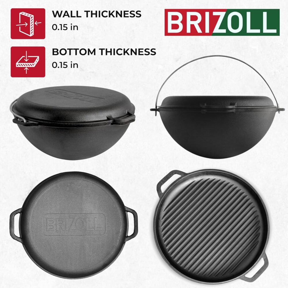 Brizoll de forno holandês de ferro fundido 12,5 litros (12 L... - Image 4