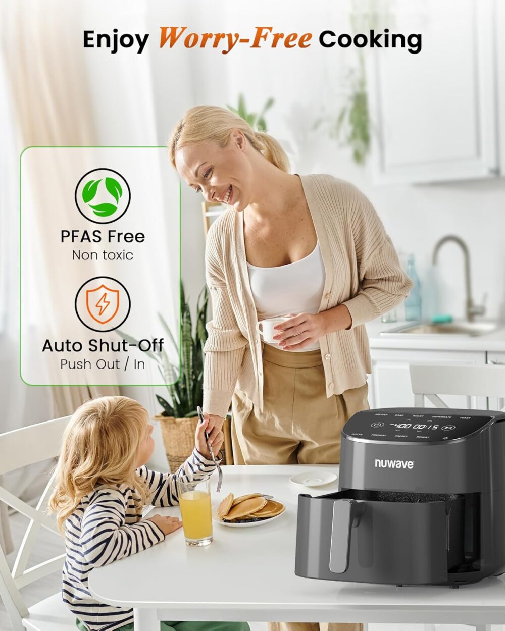 Nuwave Brio Plus Air Fryer 8 Qt, novo e melhorado, livre de ... | É bom mesmo? Descubra antes de comprar - Image 5