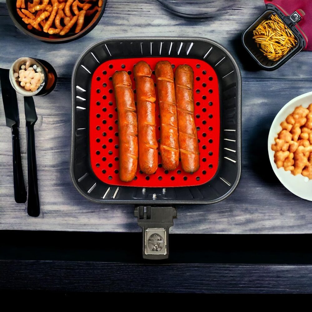 Tapete de Silicone Quadrada para Air Fryer 18,5 cm - Alta Re... | É bom mesmo? Descubra antes de comprar - Image 2
