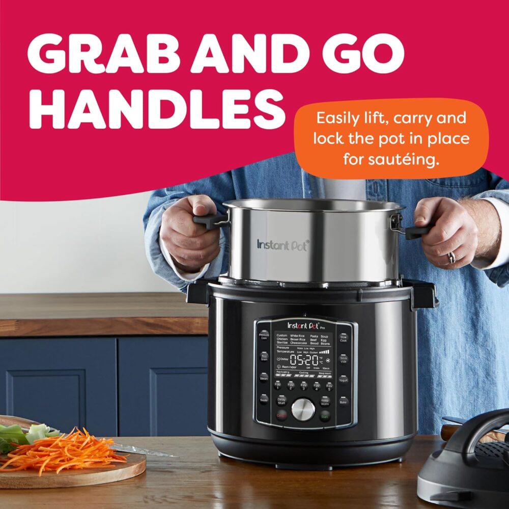 Instant Pot Panela de pressão Pro 10 em 1, panela lenta, pan... - Image 4