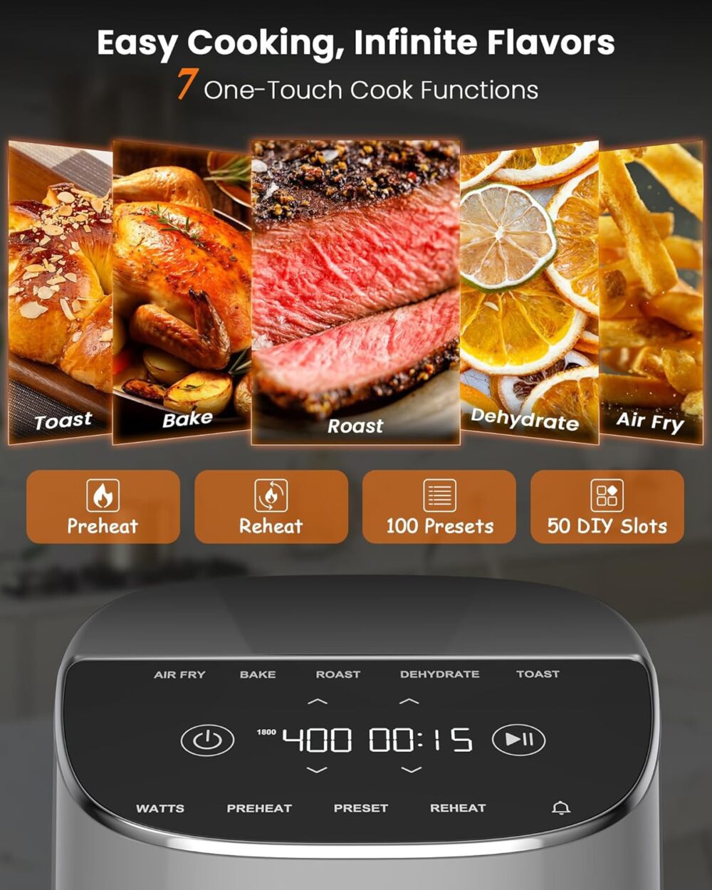 Nuwave Brio Plus Air Fryer 8 Qt, novo e melhorado, livre de ... | É bom mesmo? Descubra antes de comprar - Image 2