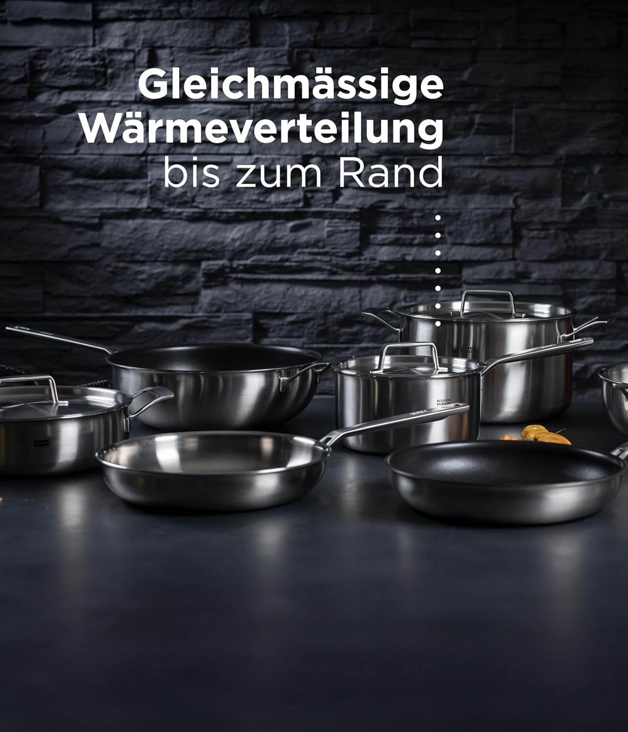 KUHN RIKON Panela Culinary Fiveply, panela de aço inoxidável... - Image 4