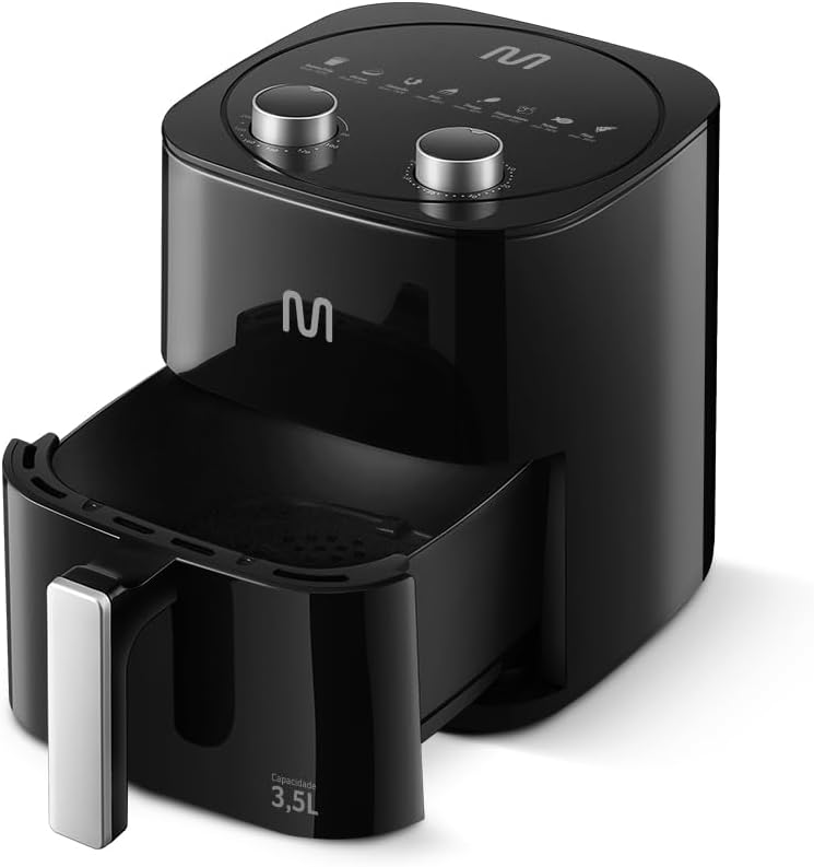 Fritadeira Elétrica sem óleo Air Fryer 3,5L 1350W 127V com T... | É bom mesmo? Descubra antes de comprar - Image 3