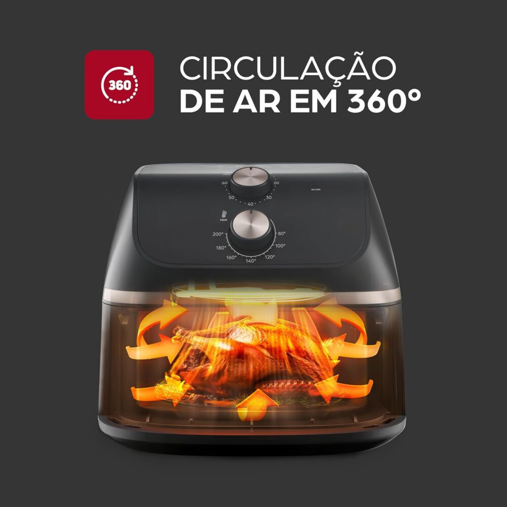 WAP Fritadeira Air Fryer MEGA FAMILY 9 Litros com Cesto Ampl... | É bom mesmo? Descubra antes de comprar - Image 3