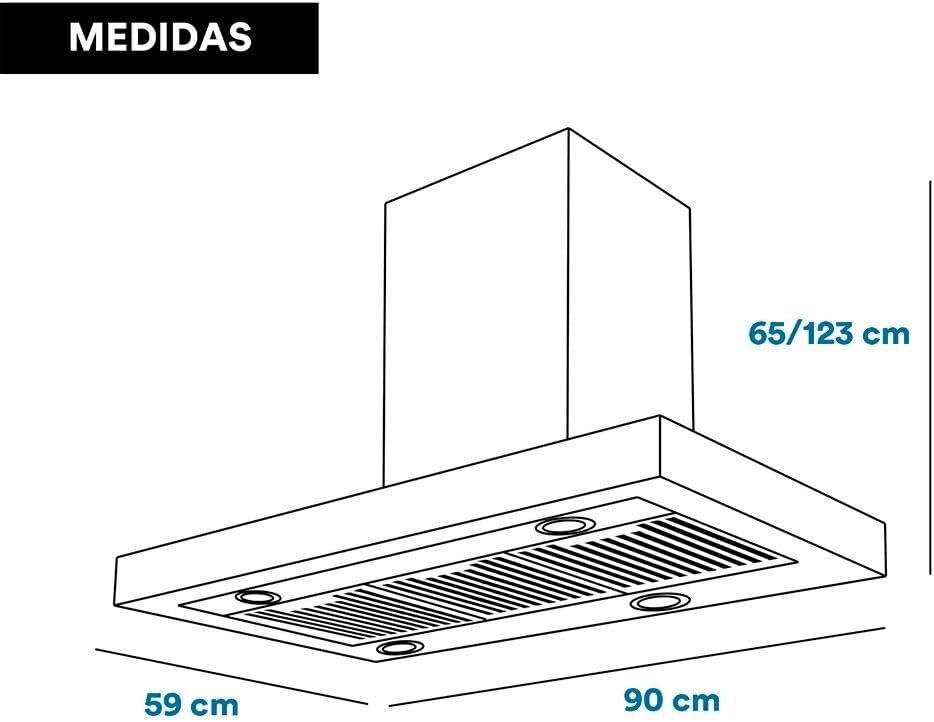 Coifa e Depurador de Ilha Eos 90cm Premium com Painel Digita... - Image 5