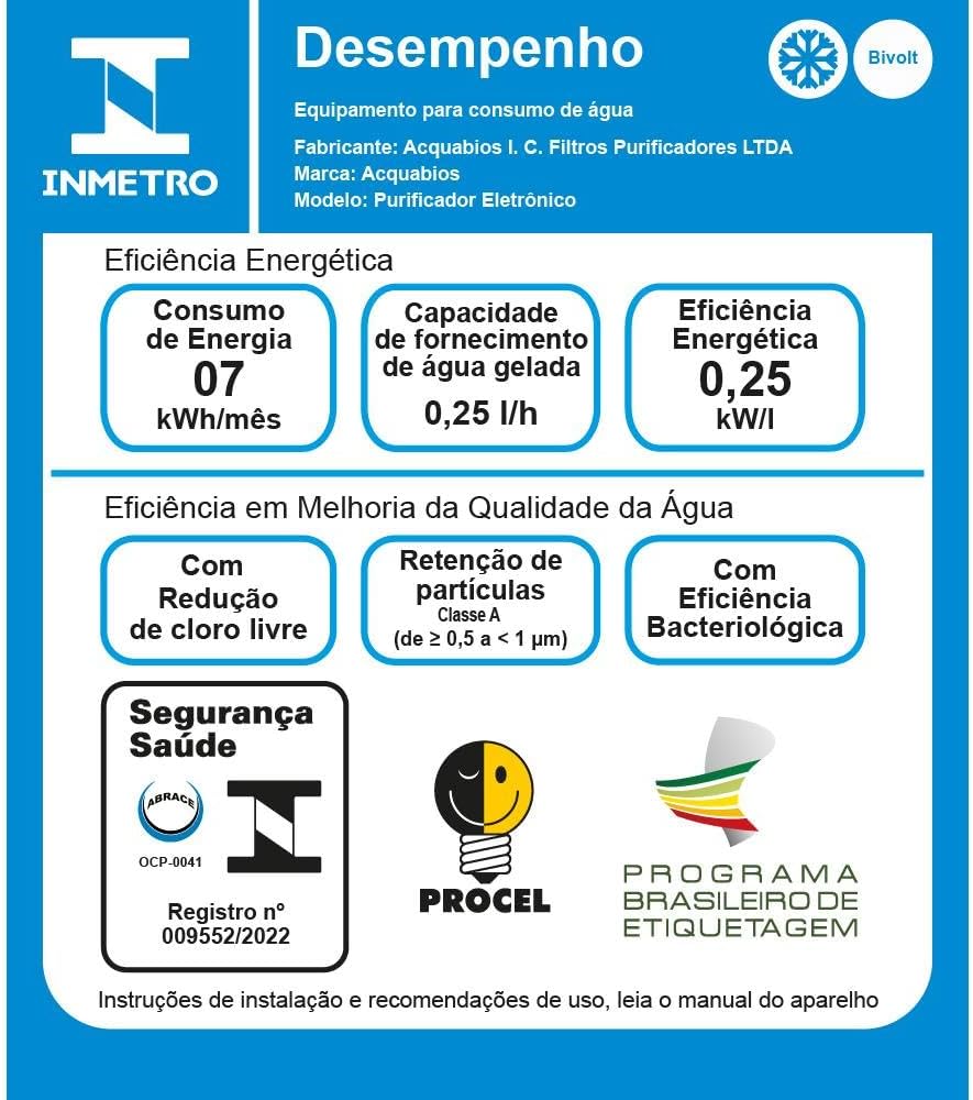 ACQUABIOS PURIFICADOR DE ÁGUA PREMIUM - BACTERIOLÓGICO/BIVOL... | É bom mesmo? Descubra antes de comprar - Image 8