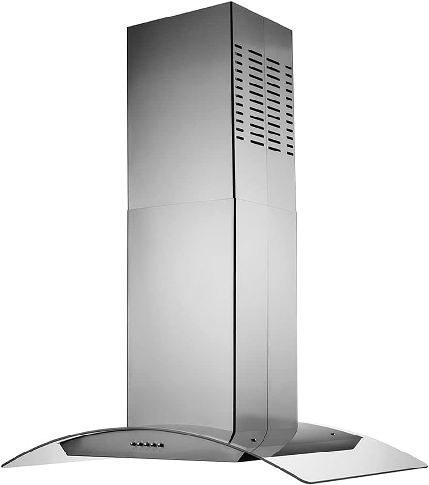 Coifa de Ilha Gourmet 180W, 90cm, Inox e vidro curvo, 110v, ... - Image 2