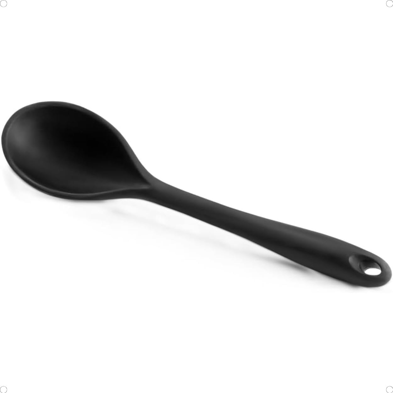 Colher de Silicone Premium Utensílio de Cozinha Durável Perf... - Image 2