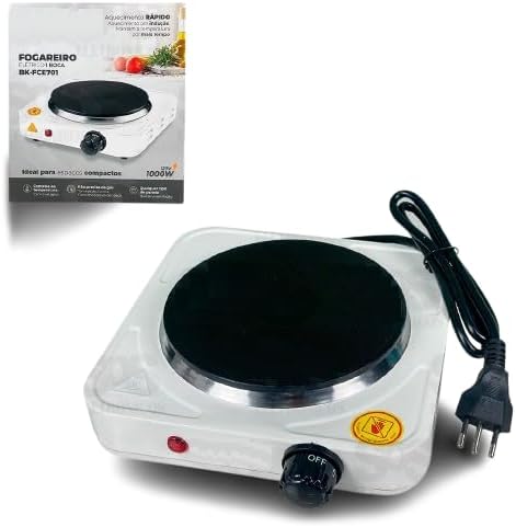 Fogareiro Portátil Por Indução 01 Boca Fogão Elétrico 127V 1...