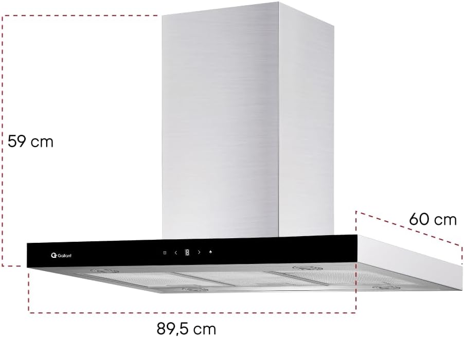 Coifa Ilha Milano Gallant Retangular - Inox 90cm 220v - Image 8