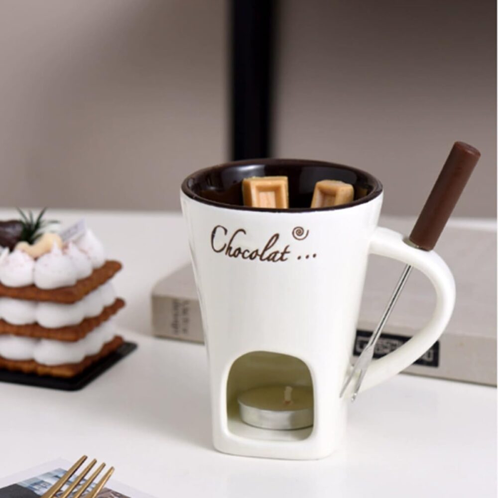 Caneca de derretimento de chocolate mini panela de fondue de... - Image 3