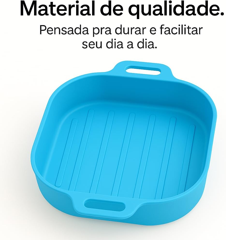 Forma de Silicone Quadrada Premium para Air Fryer 3 a 5 Litr... | É bom mesmo? Descubra antes de comprar - Image 6