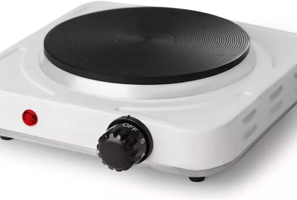 Fogão Elétrico Portátil de 1 Boca, 1000W - 110V Fogareiro Ca...