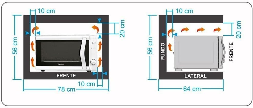 Forno de bancada elétrico com grill 44 litros Sonetto Branco... - Image 3