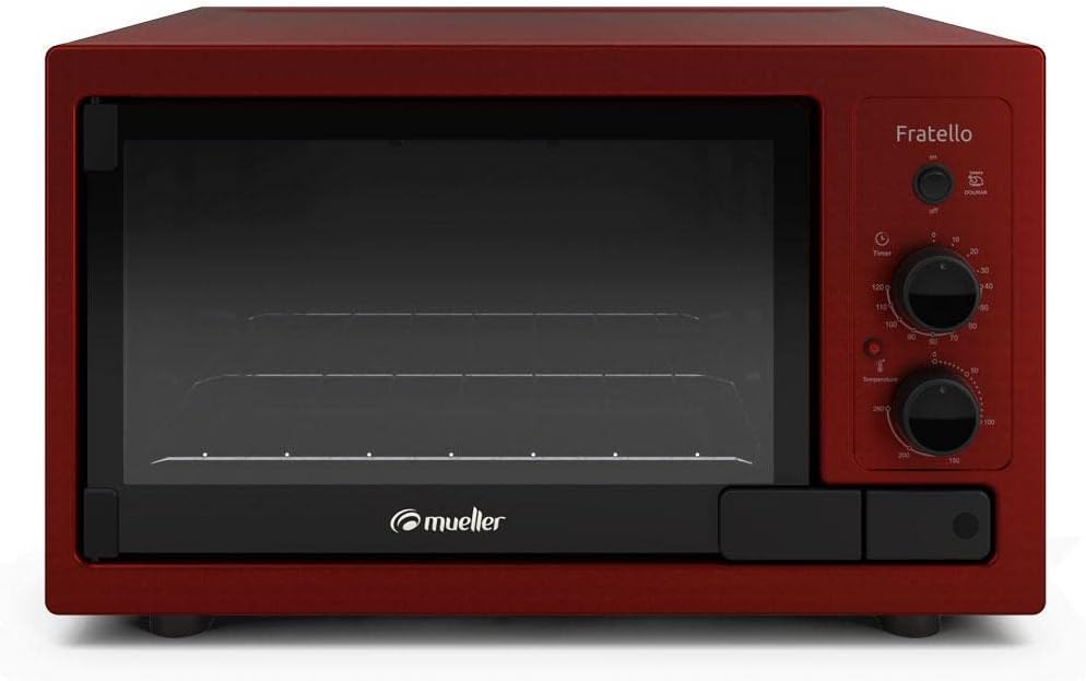 Forno Elétrico de bancada Mueller Fratello Vermelho 44 Litro...