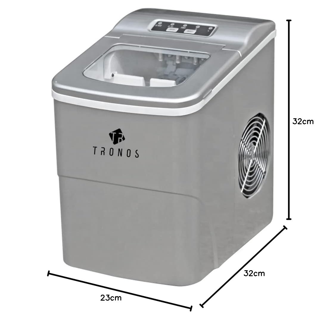 Máquina de Gelo Portátil Tronos B12-B Cinza 2 litros 12kg 11... - Image 5