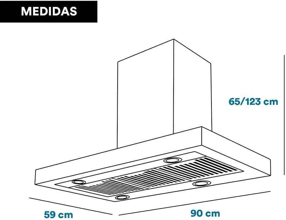 Coifa e Depurador de Ilha Eos 90cm Premium com Painel Digita... - Image 7