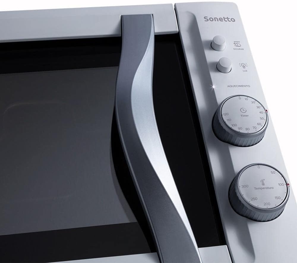 Forno de bancada elétrico com grill 44 litros Sonetto Branco... - Image 6