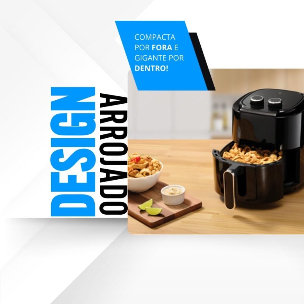Fritadeira Eletrica Air Fryer 3.5 Litros 1400w 3.5 Litros 12... | É bom mesmo? Descubra antes de comprar - Image 4