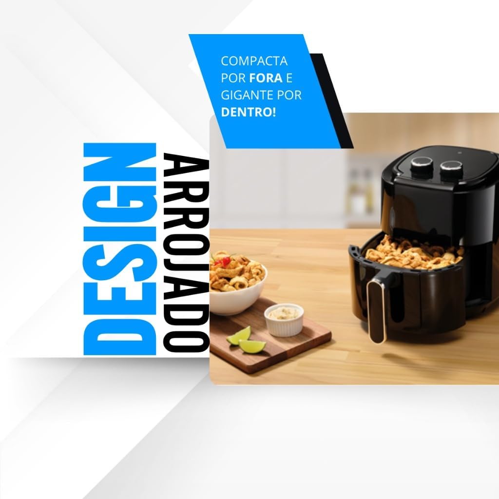 Fritadeira Eletrica Air Fryer 3.5 Litros 1400w 3.5 Litros 12... | É bom mesmo? Descubra antes de comprar - Image 4