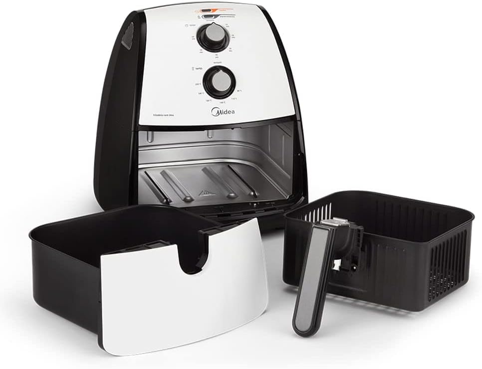 Midea - Fritadeira, Airfryer Sem Óleo, 220V, 4L, Preto e Bra... | É bom mesmo? Descubra antes de comprar - Image 6