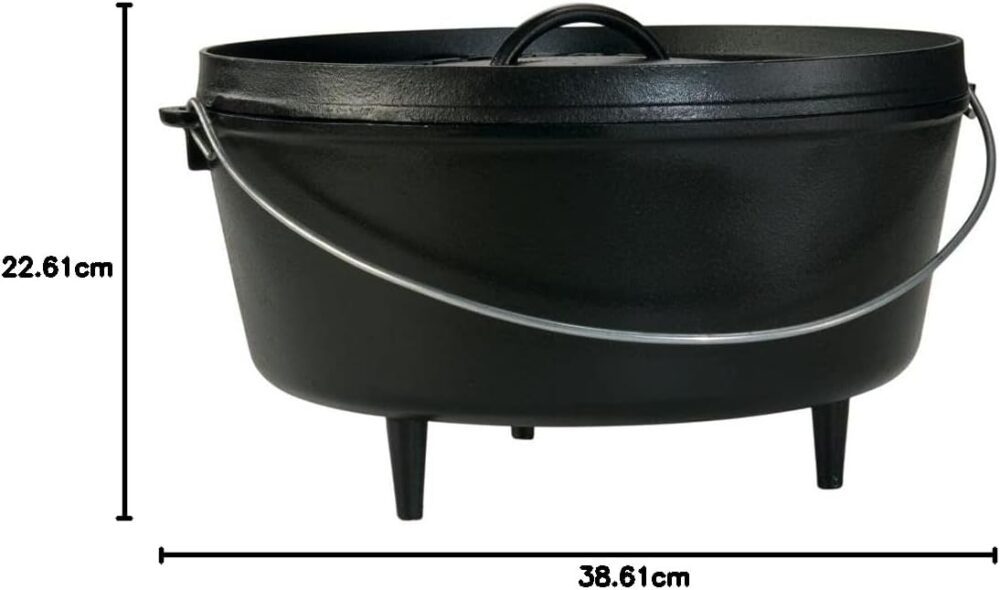 Lodge Forno holandês de ferro fundido pré-temperado de 10 li... - Image 6
