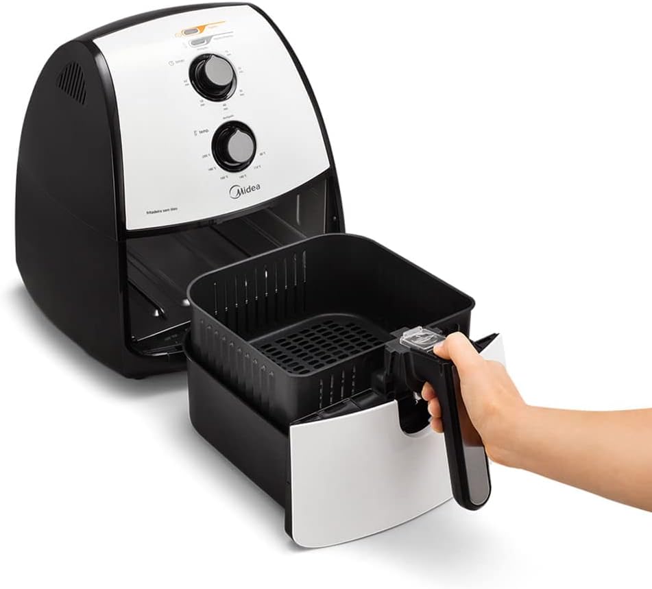 Midea - Fritadeira, Airfryer Sem Óleo, 220V, 4L, Preto e Bra... | É bom mesmo? Descubra antes de comprar - Image 7