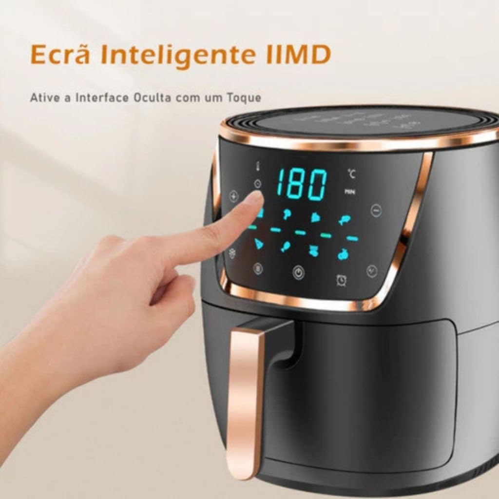 Fritadeira Air Fryer 3.8L 6,5L 8L Litros Sem Óleo Painel Dig... | É bom mesmo? Descubra antes de comprar - Image 4