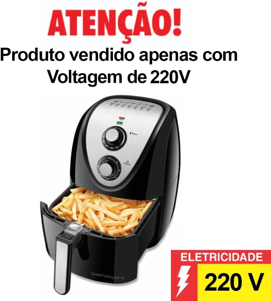 Fritadeira Elétrica Sem Óleo Air Fryer Mondial 5L Grand Fami... | É bom mesmo? Descubra antes de comprar - Image 9